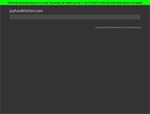 Tablet Screenshot of joyfoodkitchen.com